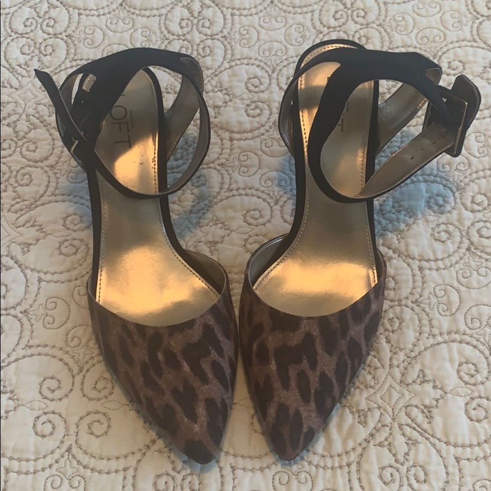 NWOT LOFT Leopard Print Heels